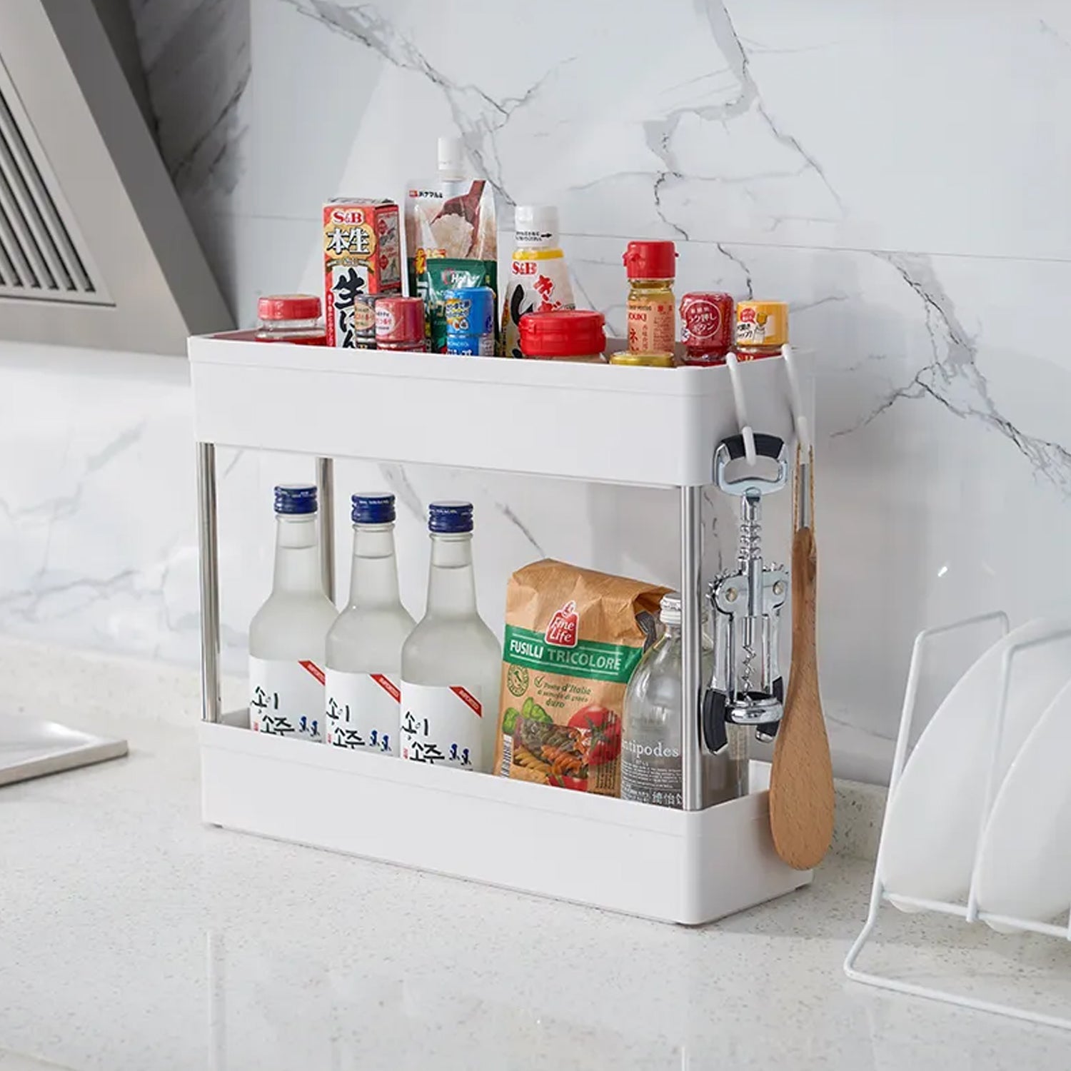 4070 Under Sink Organizers, Practical, Durable, Easy to Clean, Under Sink Shelf for Kitchens DeoDap 4070 Under Sink Organizers, Practical, Durable, Easy to Clean, Under Sink Shelf for Kitchens DeoDap